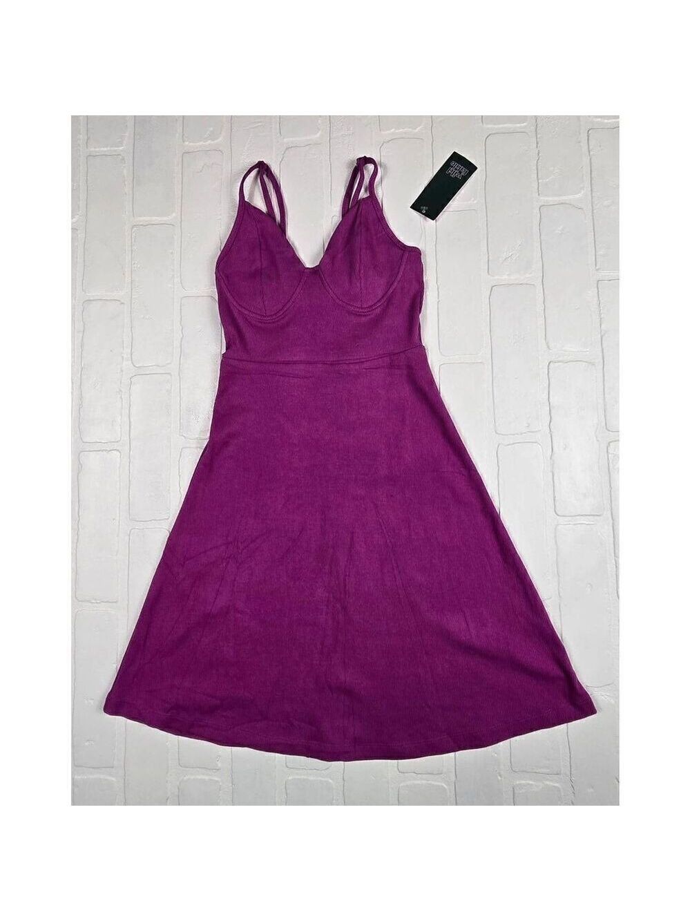 Wild Fable Ribbed Knit Skater Dress  XXS